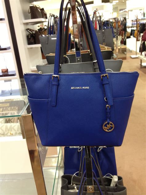 royal blue michael kors purse|blue michael kors backpack purse.